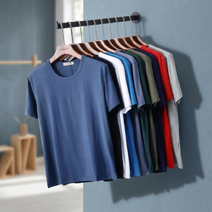 T-shirt unisexe 100 % coton, style sportif personnalisé, motif uni, impression de logo, 180 grammes, coupe classique, manches courtes, col rond, lavage en machine - Product Image 3