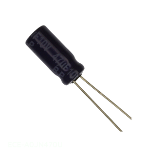 Authorized Distributor Through Hole CAP ALUM 47UF 20% 6.3V RADIAL TH ECE-A0JN470U 47 uF <b>Capacitor</b> - Product Image 1