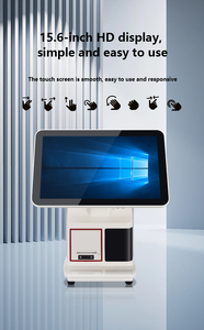 Venta al por mayor Windows 10Pro 15,6 "Sistema POS de doble pantalla táctil para tiendas minoristas y restaurantes - Product Image 3