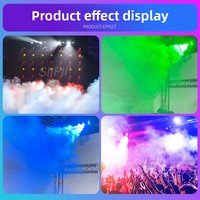Machine à fumée de scène 1500W AC 110-220V avec lumière LED, température constante, pour glace carbonique, mariages, bars, KTV, ambiance portable