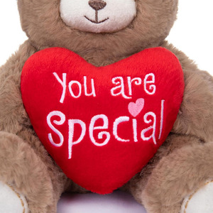 Orsacchiotto di Peluche Morbido Marrone con Cuore Rosso, Regalo per Fidanzata, Bambini, Innamorati, San Valentino, per Ragazzi o Ragazze - Product Image 4