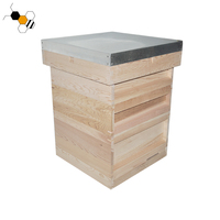 Ruche en bois britannique avec 10 cadres Nouvel état-Sapin de pin Équipement d'apiculture standard national britannique