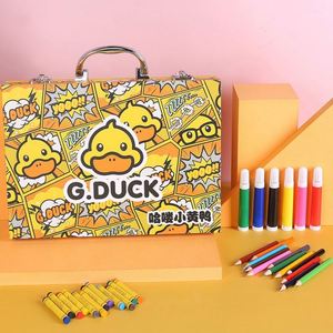 Set de Marcadores Artísticos de 67 Piezas, Diseño Patito Amarillo, para Niños, Herramientas de Pintura y Arte Gráfico - Product Image 3