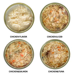 Petop - Paquete Variado <span class=keywords><strong>de</strong></span> Comida Húmeda para Gatos en Bolsitas, con Pollo y Salmón, Sin Granos, Sin Azúcar, para Aumentar la Masa Muscular, Golosinas Líquidas para Gatos Adultos - Product Image 4