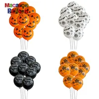 10 قطعة اليقطين العنكبوت الويب اللاتكس بالونات هالوين شبح مهرجان حزب الديكور هالوين بالونات SBF0214