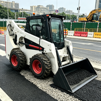 Chargeuse compacte multifonction de 1,4 tonne avec godet de 0,5 m³, petite chargeuse compacte sur roues pour travaux municipaux
