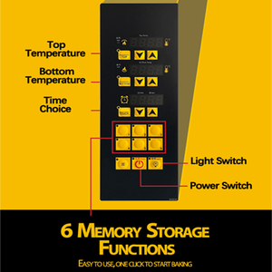 New Commercial Grade Single Double Triple Chamber Steam Function Commercial Steam Deck Touch/<strong>Knob</strong> Control Pizza Oven Cafe Bakery - Product Image 3