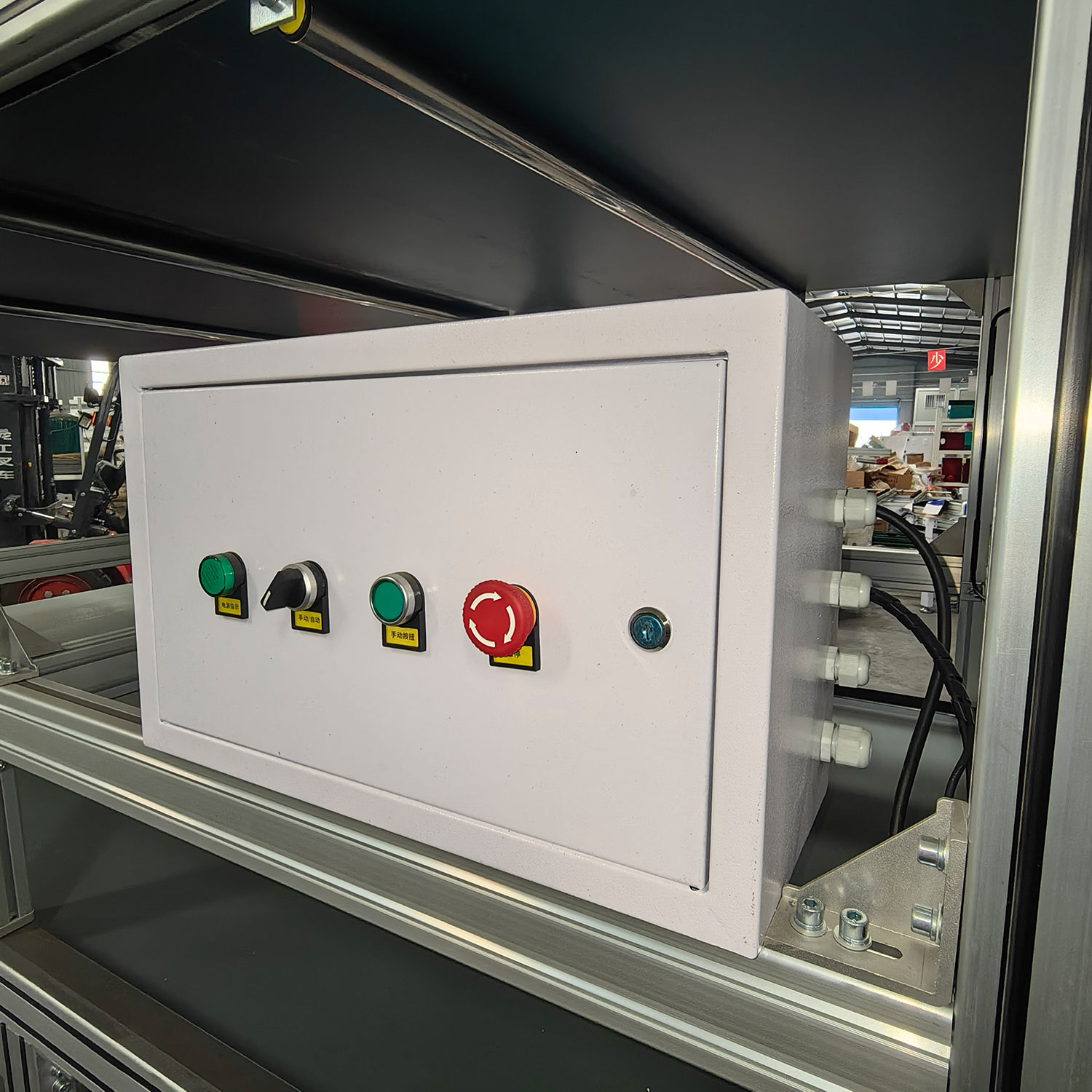 hydraulic lift work table conveyor belt system