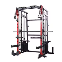 Máquina Smith Multifuncional de Alta Resistencia, Todo en Uno, para Gimnasios Comerciales y Entrenamiento de Fuerza