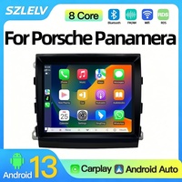 Écran IPS grand format compatible avec la navigation pour Panamera, système de contrôle central Android embarqué avec fonctionnalité sans fil