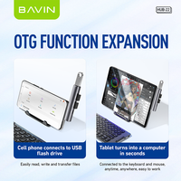 BAVIN Alloy Material Manufacturer Hub22 Usb3.0 5gbps Tipe c 4 port Usb hub untuk komputer Laptop