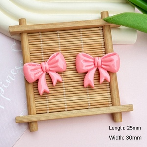 Phim Hoạt Hình Sáng Bow DIY Nhựa Phụ Kiện Điện Thoại Di Động Trường Hợp Tủ Lạnh Điện Thoại Di Động Chủ Vá Tóc Phụ Kiện Thủ Công - Product Image 4