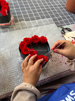 Boîte Cadeau Personnalisée de Luxe pour la Fête des Mères, Vente en Gros de Roses Éternelles Stabilisées, Immortelles, Infinies, Préservées pour Toujours