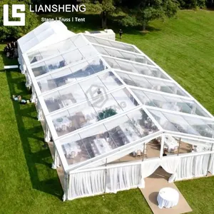 Clear Roof Transparent Aluminium Alloy PVC Cover Wedding Canopy Tent For Rent
