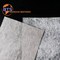 Tissu non tissé en polyester 100 % ODM/OEM, respirant, thermocollé, à fibres longues, imprimé à pois, uni, poids moyen, antistatique