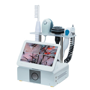 5in1 Hair Analyzer Scalp Testing Hair Analysis Machine Oxygen Spray Hair Growth High Frequency <b>Wand</b> Bio Brush Scalp Massage - Product Image 1