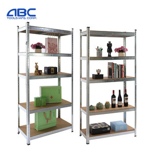 Slotted angle boltless rivet shelving metal shelf rack for home storage