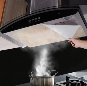 Membrane filtrante de cuisine, papier anti-graisse et anti-température élevée pour hotte aspirante, produits de nettoyage de cuisine - Product Image 6
