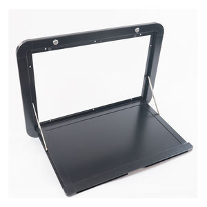 Table de pique-nique extérieure de camping-car de <span class=keywords><strong>caravane</strong></span> noire super forte pour manger et cuisiner avec une capacité de chargement durable - Product Image 4