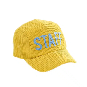 Custom Logo Black Corduroy <b>Baseball</b> <b>Cap</b> Staff Embroidery 6 Panel Adjustable Unisex Casual Hat - Product Image 4