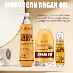 Mascarilla Capilar Profesional 2 en 1 con Jengibre y Aceite de Argán, Hidratante y Suavizante con Queratina, Tratamiento en Formato Colgante, Crema Nutritiva con Leche de Vaca - Product Image 4