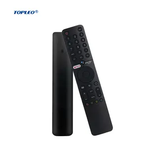 Topleo XMRM-19, Remote Control suara TV pintar kontrol kotak Android dengan keyboard fly air mouse