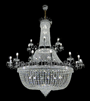 Décoration de mariage entrée du hall de la villa antique or argent escalier mosquée empire luxe grand lustre suspension en cristal