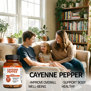 Cayenne Biber Kapsülleri 1000mg - Genel Sağlık ve Vücut Sağlığını Destekler - 60 Kapsül Yetişkinler İçin - Servis Başına 2 Kapsül OEM/ODM - Product Image 5