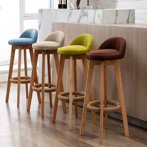 Tabouret de bar haut simple et moderne Tabourets hauts Chaises de bar pour la maison Chaises de bar de style européen Chaises hautes de réception Chaises de bar à la mode - Product Image 2