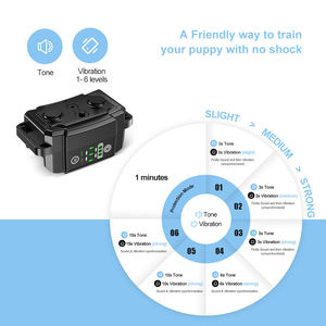 रिचार्जेबल स्मार्ट डॉग बार्क कॉलर एडजस्टेबल एंटी-बार्किंग ट्रेनिंग कॉलर बीप वाइब्रेशन और शॉक फीचर्स के साथ - Product Image 4