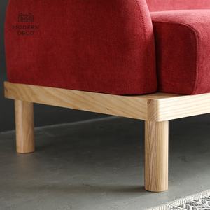 Giữa Thế Kỷ Hiện Đại Sofa Với Chân Gỗ Nhung Đồ Nội Thất Cổ Điển Retro Cổ Điển Hoàng Gia - Product Image 6