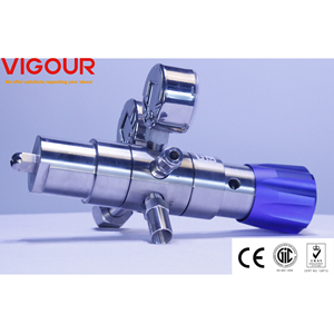 SS316L Entrée à double étage 300 Bar Sortie 20 Bar CV0.07 Régulateur de gaz argon GPL Régulateur de pression à <span class=keywords><strong>2</strong></span> étages - Product Image 4