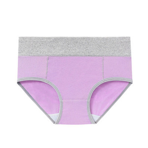 Braguitas de Cintura Alta para <span class=keywords><strong>Mujer</strong></span>, Ropa Interior Femenina Suave Personalizada, Bragas de Algodón Transpirables - Product Image 6
