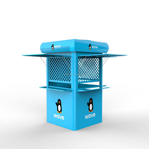 Conteneur métallique préfabriqué pour télécommunications extérieures Wave, cabine <span class=keywords><strong>en</strong></span> acier, porte <span class=keywords><strong>en</strong></span> acier, design moderne <span class=keywords><strong>orange</strong></span>, garantie 5 ans, pour commerces - Product Image 1