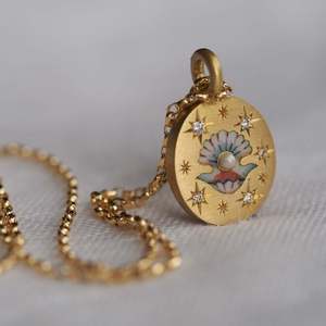 Colliers pour femmes, vente en gros, pendentif totem peint à la main, coquille de serpent, <span class=keywords><strong>scorpion</strong></span>, inférieur, plaqué PVD, collier en or 18K - Product Image 5