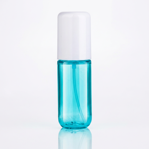 Factory Direct VANTUR Brand PET <b>Plastic</b> Fragrance Perfume Blue Rectangular <b>Bottle</b> with <b>Spray</b> Pump Screw Cap and Screen Printing - Product Image 1