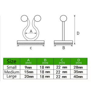 10 pièces/sac, clip de <span class=keywords><strong>fixation</strong></span> pour vigne verte, support de <span class=keywords><strong>plante</strong></span> sans trace, outil d'escalade murale, clips de câble pour plantes vertes - Product Image 6