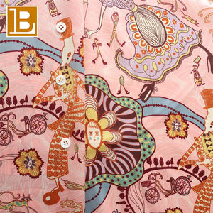 BILU卸売 6A 19MM 100%桑絹サテン生地 リバティ・シャーリー・スミスプリント シャルムーズシルク生地 衣料用 - Product Image 3