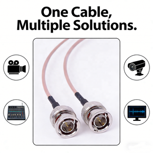 Cavo <span class=keywords><strong>SDI</strong></span> Professionale RG179 Coassiale 75 Ohm BNC Maschio-Maschio per Connessione Video Broadcast HD/3G-<span class=keywords><strong>SDI</strong></span> - Product Image 2