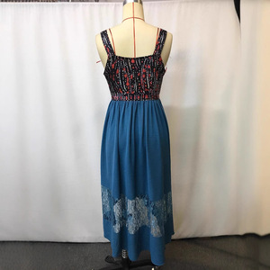 Maxi Vestido Elegante de Dama Estilo Vintage Occidental y Casual con Estampado Sólido de Impresión Digital - Product Image 4