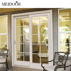 أبواب دخول من الألومنيوم بألواح مخصصة ، خزانة شوجي الخشبية الصوتية الداخلية العازلة للصوت ، انزلاق زجاجي - Product Image 4