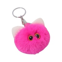 Pendentif porte-clés en forme d'elfe chaussé, avec pompon mignon, motif animal de dessin animé créatif, pour sac
