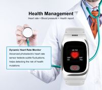 Pulsera Inteligente GSM para el Cuidado de Personas Mayores con Alerta SOS, Llamadas de Voz Bidireccionales, Ubicación GPS y Wifi en Tiempo Real, Monitor de Presión Arterial y Frecuencia Cardíaca