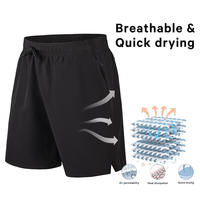 Shorts de sport pour hommes, entrejambe 5 pouces, couleur unie, logo personnalisé, coupe oversize, séchage rapide