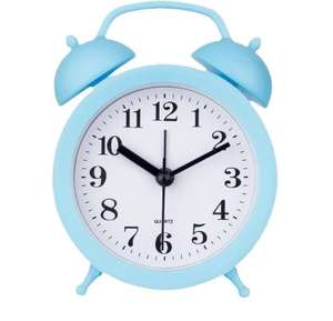 Design minimaliste en plastique Quartz réveil de bureau créatif numérique petite Double <span class=keywords><strong>cloche</strong></span> pour chambre chevet décor à la maison obtenir nouveau - Product Image 2