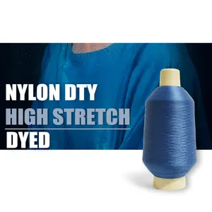 Stock Yarn DTY Knitting 100 Nylon 70D/24F High Stretch 70 2 Hank Dyed S/Z Nylon Filament Yarn