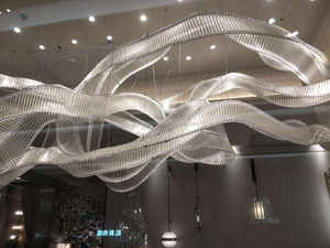 Tenda della decorazione del soffitto di nozze <span class=keywords><strong>per</strong></span> il nastro di nozze della <span class=keywords><strong>sala</strong></span> con <span class=keywords><strong>la</strong></span> tenda della stringa dei fiori - Product Image 4