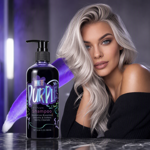 Champú Morado 3 en 1 al por Mayor para Cabello Rubio Decolorado, Neutraliza los Tonos Amarillos, Champú Tonalizante Plateado, Marca Privada, 300ml - Product Image 1