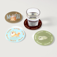 Sous-verres en acrylique personnalisés en gros, sous-verres imprimés personnalisés avec logo