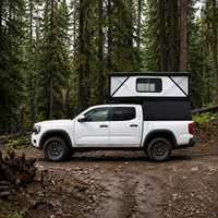 Camper pour camionnette avec cadre en aluminium personnalisé pour Tacoma Ranger GMC Sierra, camping-car à côtés rigides